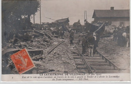 VILLEPREUX : La Catastrophe De Villepreux 18 Juin 1910 - Etat De La Voie Après L'accident - Très Bon état - Autres & Non Classés