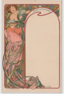 MUCHA Alphonse : Menu Format Carte Postale - Publicité Pour Les Champagnes "Moët Et Chandon" Vers 1900 - Très Bon - Mucha, Alphonse