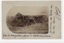 BRASSAC LES MINES : Carte Photo De La Gare Du Transporteur Aérien - Très Bon état - Autres & Non Classés