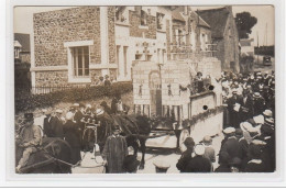 BLAINVILLE : Carte Photo Pendant L'inauguration De La Poste - Très Bon état - Blainville Sur Mer