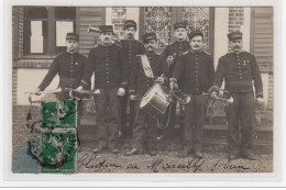 MARCILLY SUR EURE : Carte Photo De La Clique De Marcilly En 1914 (tambours) - Très Bon état - Marcilly-sur-Eure