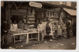 NICE : Carte Photo D'un Magasin (épicerie - Biscuiterie) - Très Bon état (une Petite Adhérence Au Dos) - Otros & Sin Clasificación