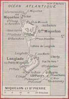 Petite Carte De Saint Pierre Et Miquelon. Larousse 1948. - Documenti Storici