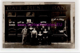 PARIS : Carte Photo Du Café Restaurant MONNET (rue Lecourbe) - Très Bon état - Arrondissement: 15