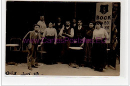 ORLY : Carte Photo D'un Café En 1909 - Bon état (adhérences Au Dos) - Orly