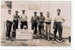 PARIS : Carte Photo Publicitaire Pour L'anti-poussière Redocrete Metalcreté - Dassargues Rue Viollet Le Duc - Très Bon é - Arrondissement: 09