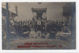 LEVALLOIS PERRET : Carte Photo Prise Lors Des Obsèques Du Camarade BEDHOMME (grèves Des Taxis) - Très Bon état - Levallois Perret