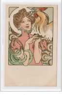 MUCHA Alfons : "femme Au Coq" Vers 1900 - Bon état (défauts) - Mucha, Alphonse