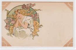 MUCHA Alfons : "femme" Vers 1900 - Bon état (marques D'album) - Mucha, Alphonse