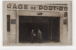 PARIS : Carte Photo De L'entrée Du Garage Automobile De PORT ROYAL Vers 1910 - Bon état (un Coin Plié) - District 14