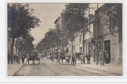 ASNIERES : Carte Photo D'un Attelage Servant Au Transport FONTANIER Devant Le Magasin - Très Bon état - Asnieres Sur Seine