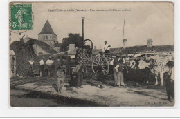 BEAUVOIR SUR MER : Une Batterie Sur Le Champ De Foire (agriculture - Batteuse) - Bon état (un Coin Froissé) - Beauvoir Sur Mer