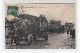 MESNIL-VAL - L'Autobus Dans Le Chemin De La Mer - Très Bon état - Mesnil-Val