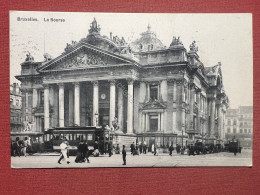 Cartolina - Bruxelles - La Bourse - 1912 - Unclassified