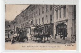 MOREZ DU JURA - Départ De La Voiture Postale Suisse - Très Bon état - Morez