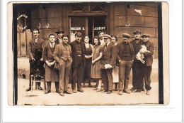 PARIS : Carte Photo Du Café Jeanroy Au 205 Rue De Championnet Vers 1910 - Très Bon état - Distrito: 18