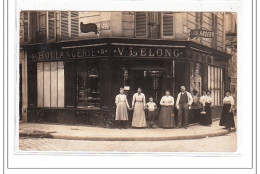 PARIS 17 : Carte Photo De La Boulangerie LELONG Au 5 Rue GUYOT - Très Bon état - Distrito: 17