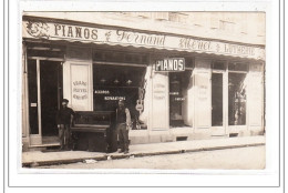 PARIS 17 : Carte Photo Du Magasin De Pianos Fernand MERIEL (lutherie) Au 90 Avenue De Villiers - Très Bon état - Arrondissement: 17