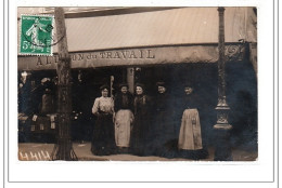 PARIS 15 : Carte Photo De La Bonneterie Chemiserie """"a L'Union Du Travail"""" Au 93 Rue De Cambronne - Très Bon état - District 15