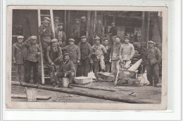 PARIS - CARTE PHOTO - Commissariat De La Rue De La Tour D'Auvergne En Chantier - Les Ouvriers - Très Bon état - Distrito: 09