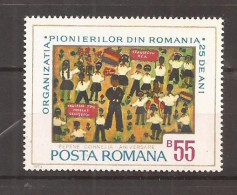 Romania - 1974 -  A 25-a ANIVERSARE A ORGANIZATIEI DE PIONIERI, Nestampilat - Other & Unclassified