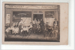 LE PERREUX - CARTE PHOTO - Restaurant Café De La Gare, Bld De La Liberté - Très Bon état - Le Perreux Sur Marne