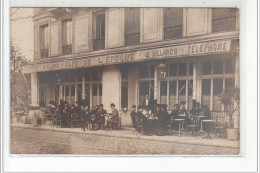 SAINT MANDE - CARTE PHOTO - Café De L'Epoque - Avenue Gambetta Et Place Charles Digeon - Très Bon état - Saint Mande
