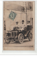 MEAUX - CARTE PHOTO - Hommes Dans Une Automobile - Très Bon état - Meaux