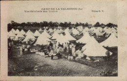 CAMP DE LA VALBONNE  ( AIN )  LOT DE 2 CARTES. VUE GENERALE DES TENTES . ECOLE DE TIR - Caserme