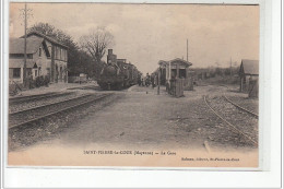 SAINT PIERRE LA COUR - La Gare - Très Bon état - Autres & Non Classés