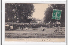 MONTARGIS : Fetes De La Madelaine, Courses Vélocipédiques, Une Pelle Au Virage - Tres Bon Etat - Montargis