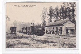 GAUDELU : La Gare, Arrivée Des Trains De Chateau-thierry Et Mareuil - Tres Bon Etat - Altri & Non Classificati