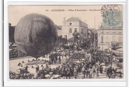 AUXERRE : Fete D'auxerre, Gonflement D'un Ballon - Tres Bon Etat - Auxerre