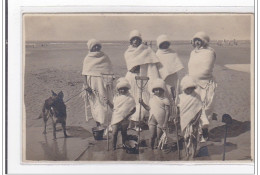 CAYEUX : Personnages A La Plage - Tres Bon Etat - Cayeux Sur Mer