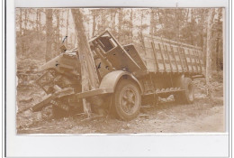 CASTELJALOUX : Carte Photo D'un Accident De Camion Automobile - état - Casteljaloux