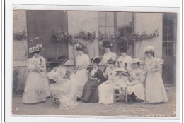 AGEN : Carte Photo Des Dames Du Comptoir De Mercerie à La Fête De Charité Du 12 Mai 1907 - Très Bon état - Agen