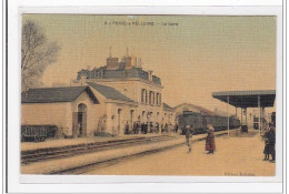 POIRE-sur-VELLuIRE : La Gare (toillée) (GARE) - Tres Bon Etat - Otros & Sin Clasificación