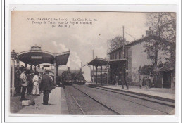 DARSAC : La Gare, Passage D'un Train Pourz Le Puy Et Sembadel (GARE) - Tres Bon Etat - Andere & Zonder Classificatie