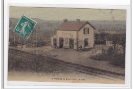 LA RIVIERE-St-SAUVEUR : La Gare (GARE) (toillee) - Tres Bon Etat - Andere & Zonder Classificatie