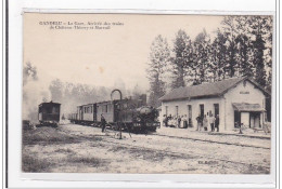 AISNE : GANDELU : La Gare, Arrivée Des Trains De Chateau Thierry Et Mareuil - Tres Bon Etat - Altri & Non Classificati