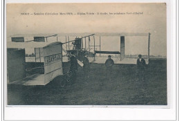 NIORT : Semaine D'Aviation Mars 1910 - Biplan Voisin, à Droite Les Aviateurs Noël Et Bellot - Très Bon état - Niort