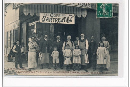 SARTROUVILLE : Maison Clément-Thomas, Avenue De La République - EDITEUR DE CARTES POSTALES - CAFE - état - Sartrouville