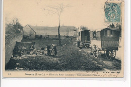 NOYERS - Hôtel Du Boeuf Couronné - Campement De Forains - Très Bon état - Noyers Sur Cher