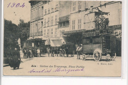 AIX - Station Des Tramways, Place Forbin - Très Bon état - Aix En Provence