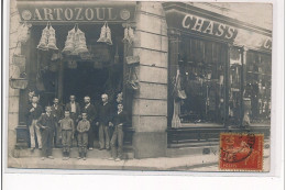 CARCASSONNE - CARTE PHOTO - Magasin Artozoul, CHASSE  PECHE - Très Bon état - Carcassonne