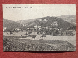 Cartolina - Dego ( Savona ) - Verminano E Parrocchia - 1908 - Savona