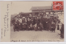 RIVE DE GIER : Carte Photo Du Groupe Esperantiste De Saint Chamond Et Saint Etienne (ESPERANTO) - Très Bon état - Rive De Gier