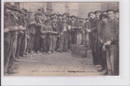 ROUEN : Grèves Des Terrassiers 1910 - épluchage Des Pommes De Terre - Bon état (un Coin Plié) - Rouen