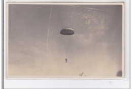 LE TEILLEUL : Carte Photo De L'Amiral Cormier Et Son Parachute En Aout 1925 (montgolfière) Très Bon état - Autres & Non Classés