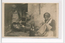 CHAVANNES LES GRANDS : CARTE PHOTO - MILITAIRES - La Corvée De Patates Février 1916 - Très Bon état - Other & Unclassified